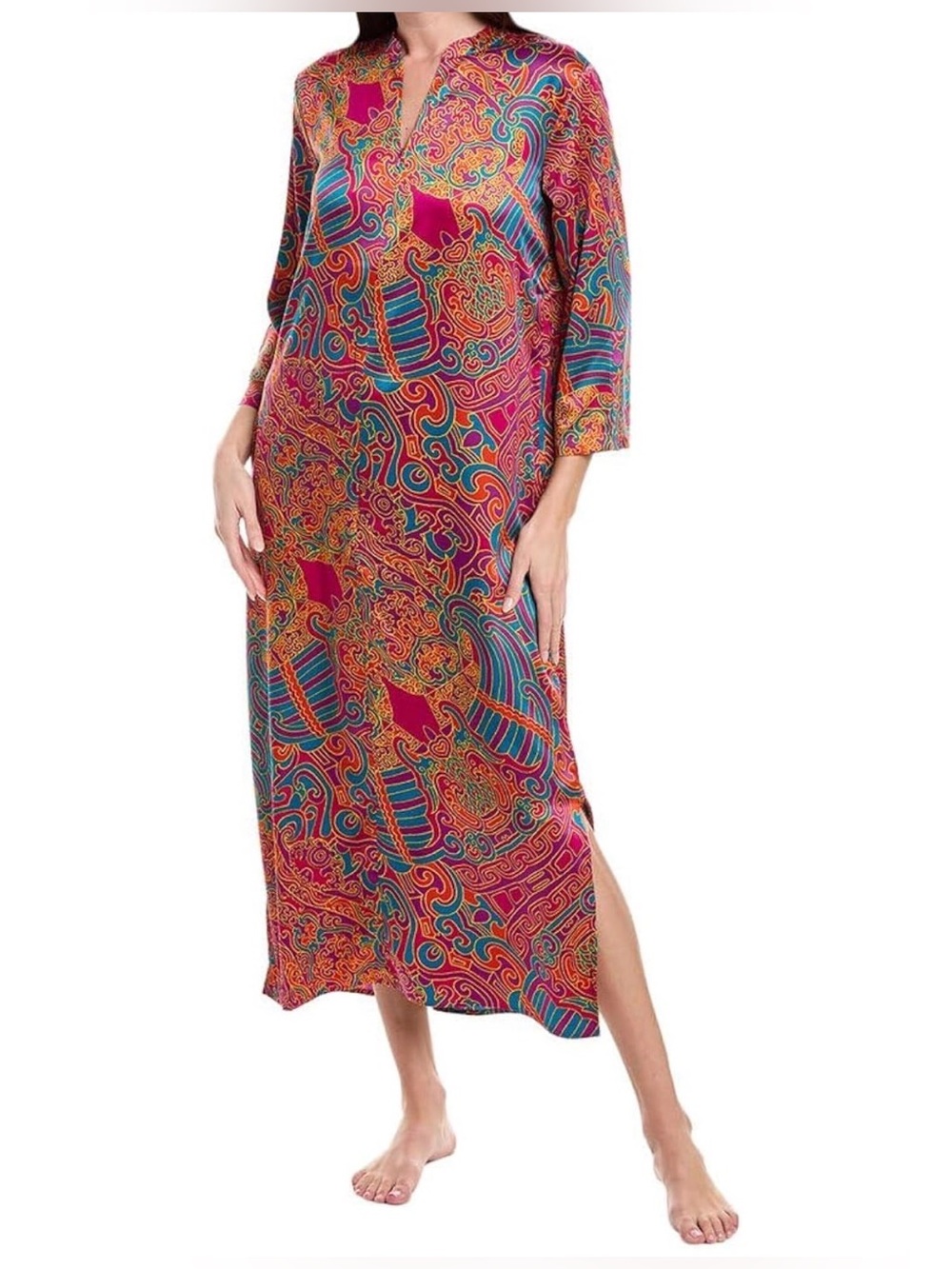 NWOT- Natori ‘Kaleidoscope’ Stretch Caftan